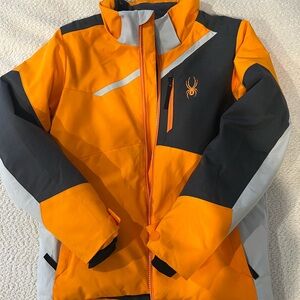 Spyder Orange and Dark Gray ski Jacket